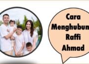Cara Menghubungi Raffi Ahmad
