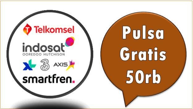 Pulsa Gratis 50rb