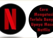 Cara Mengatasi Terlalu Banyak Upaya Masuk Netflix