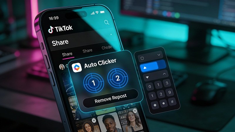 Cara Hapus Postingan Ulang TikTok Otomatis dengan Auto Clicker