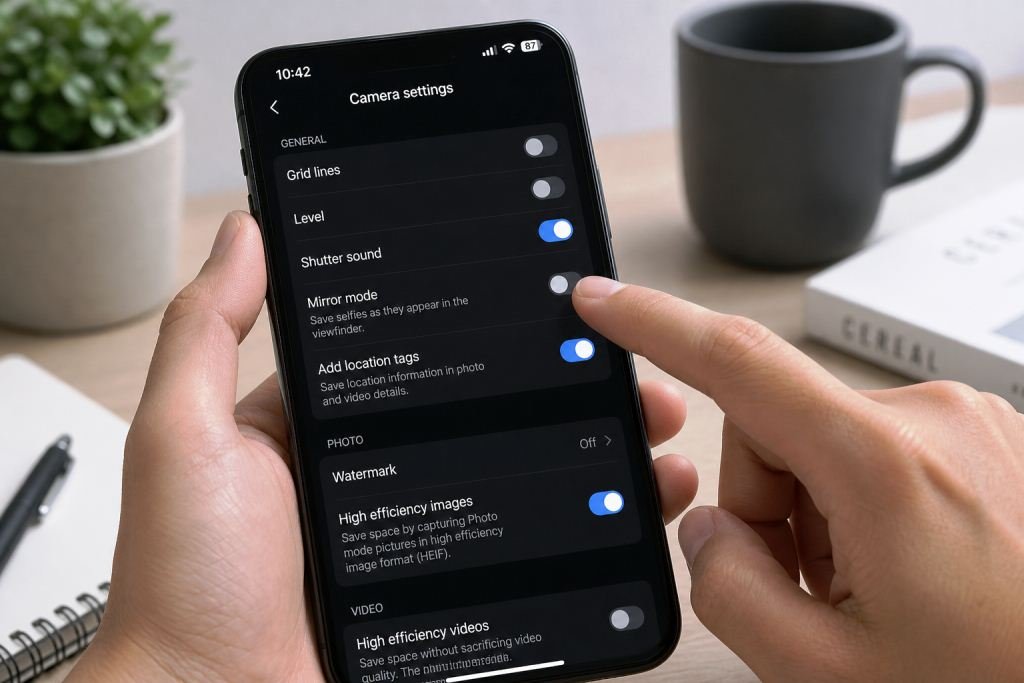 Mematikan Mirror Mode