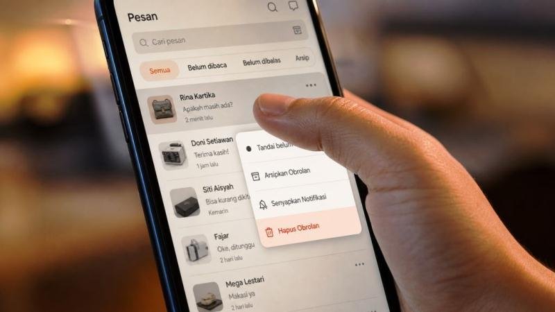 Hapus Chat di Shopee